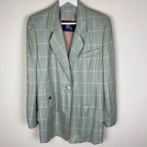 Burberry Vintage Plaid Blazer NWT Oversized